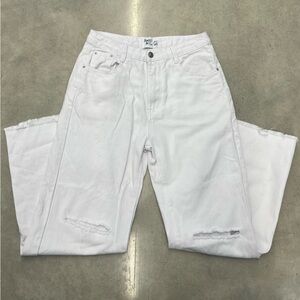 Princess Polly White High-Rise Flare Jeans size 6